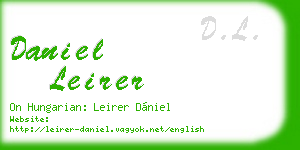 daniel leirer business card
