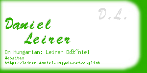 daniel leirer business card